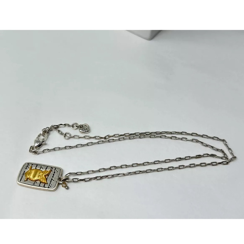 Brighton Nature’s Wisdom-Gold and Silver Owl Pendant Necklace - Picture 6 of 6